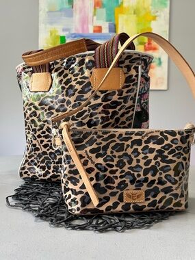 Consuela Mel Classic Tote & Consuela Blue Jag Legacy Pouch Bundle